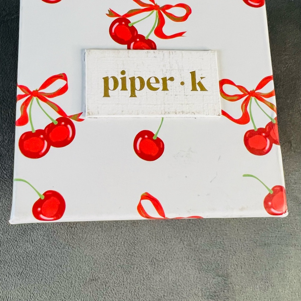 Piper K Gold Plated Hoop Earrings with Glass Stones *** Excellent Gift!!! - Picture 3 of 5